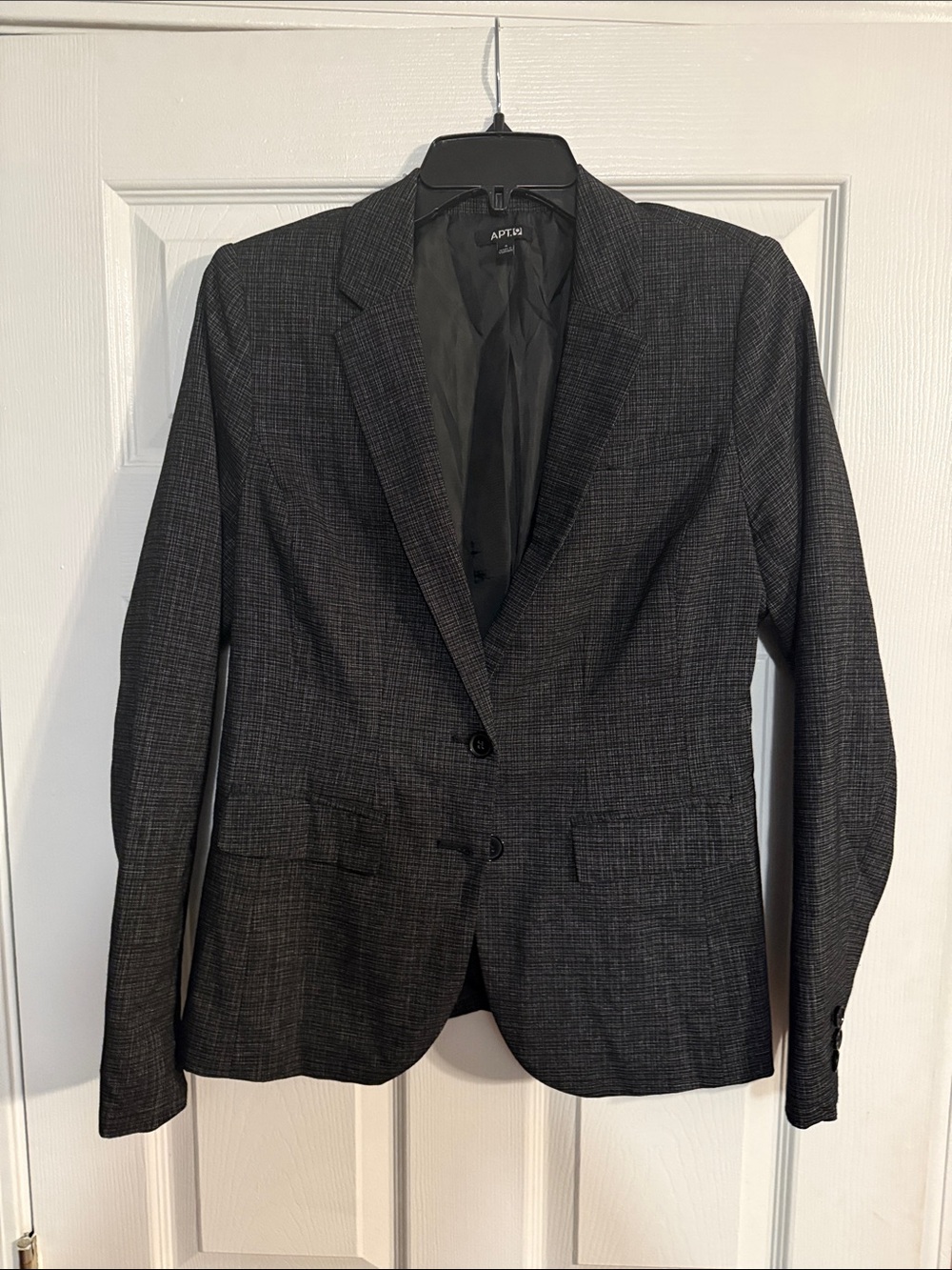 Apt. 9 Men's Dark Charcoal Plaid Blazer